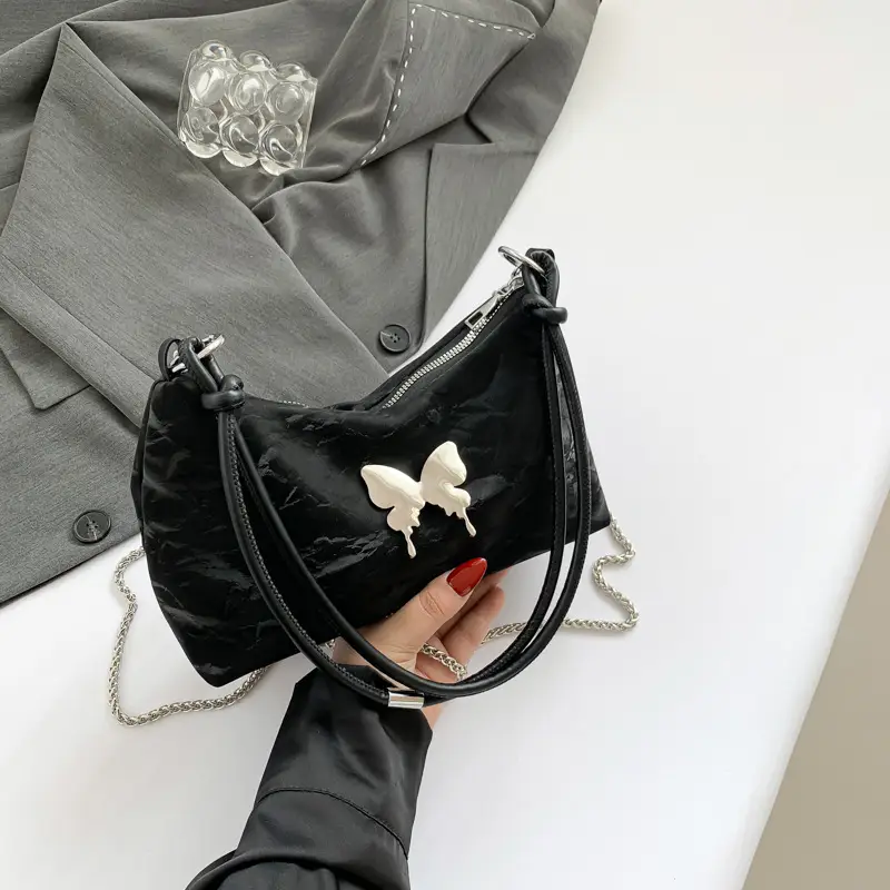 Pink Bow Shoulder Bag for Women Spring Summer - Image 8