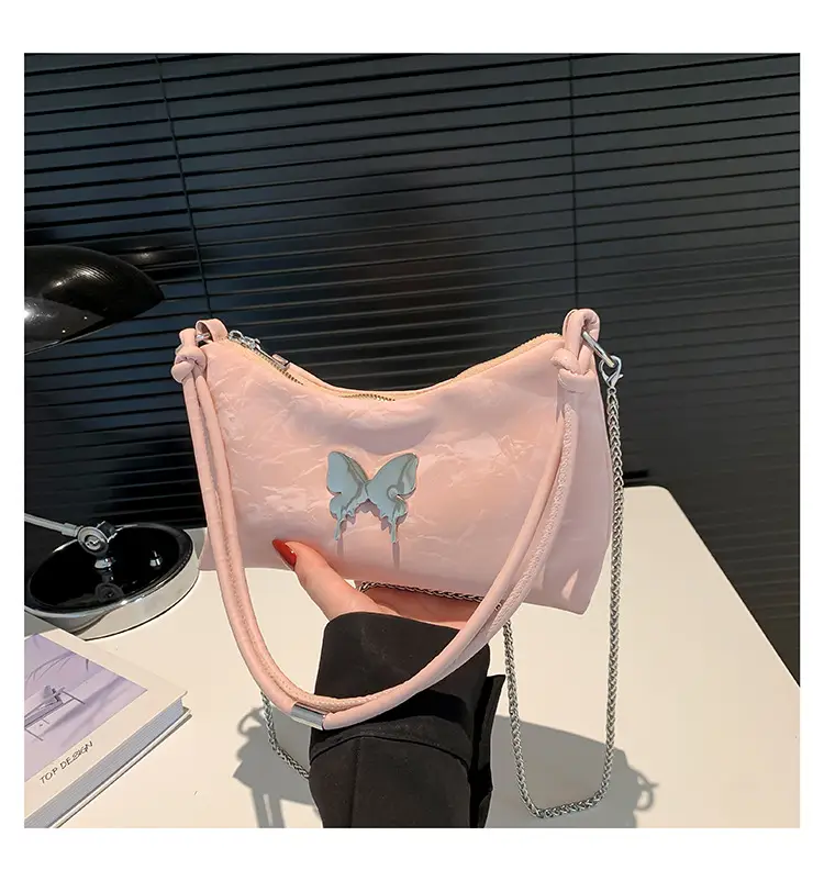 Pink Bow Shoulder Bag for Women Spring Summer — feature 22