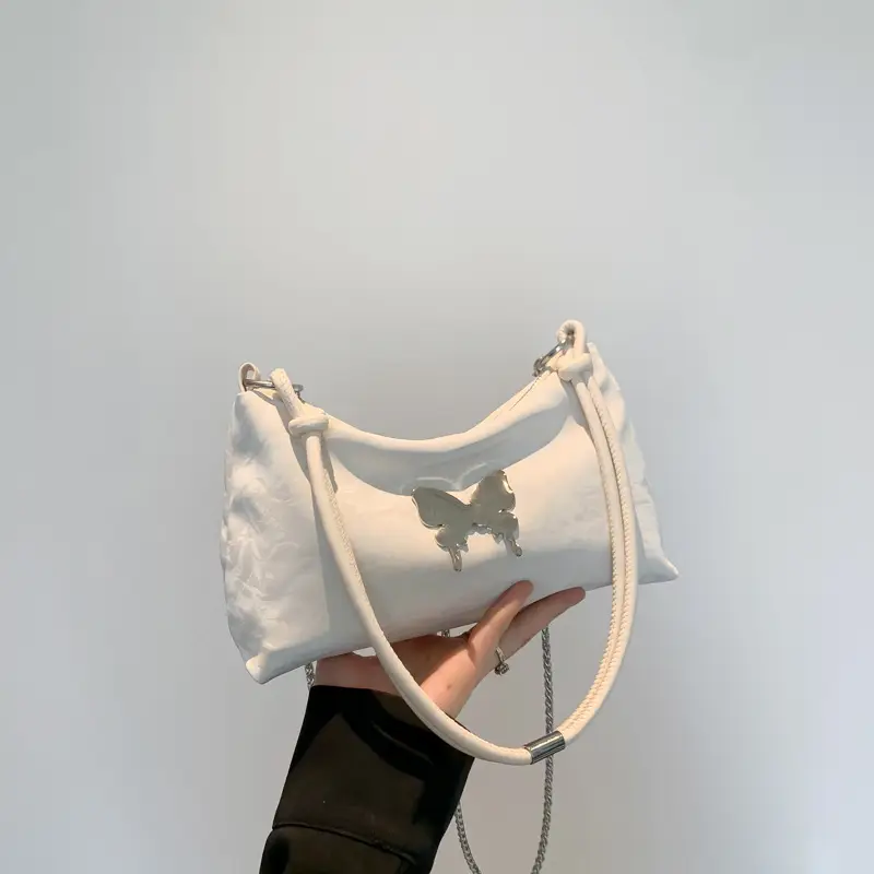 Pink Bow Shoulder Bag for Women Spring Summer - Image 2