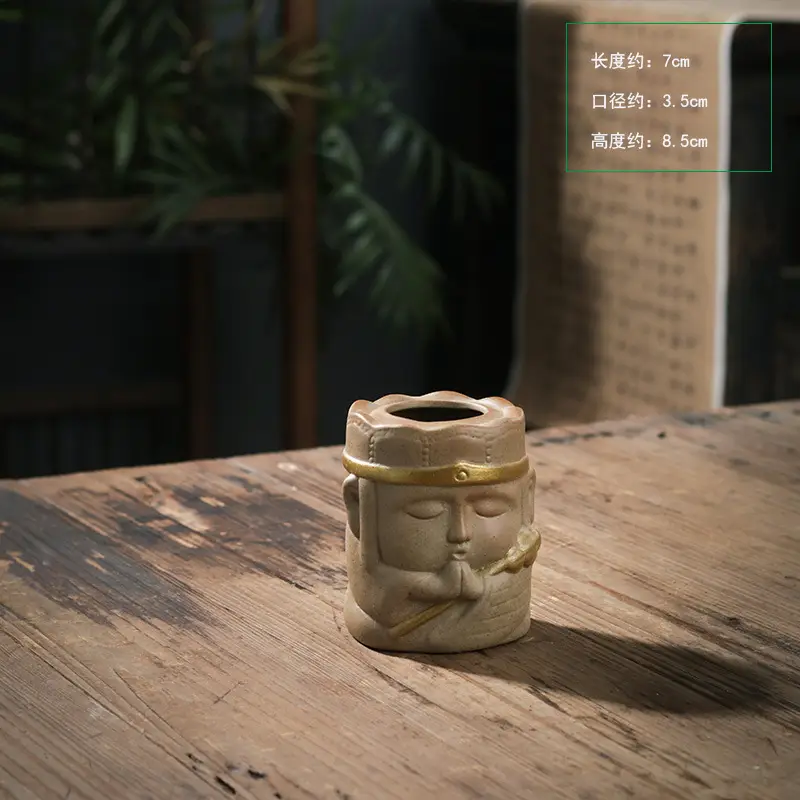 stoneware glaze-free raw soil firing fleshy flowerpot breathable plain burning classical simple potted fresh breathable fleshy plants