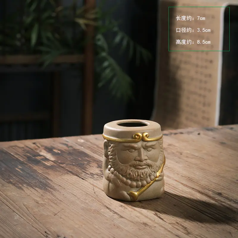 stoneware glaze-free raw soil firing fleshy flowerpot breathable plain burning classical simple potted fresh breathable fleshy plants