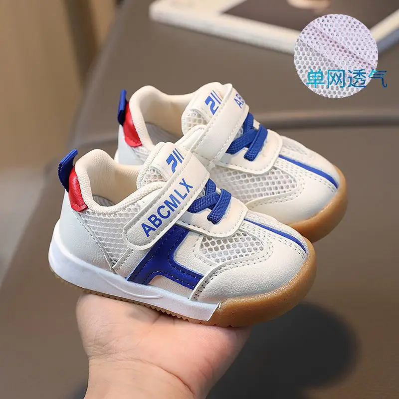 Baby toddler shoes spring and summer 2023 new breathable baby shoes soft bottom small shoes children's shoes tide cross-border