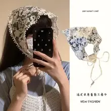 Black Polka Dot French Satin Hair Scrunchie — feature 15