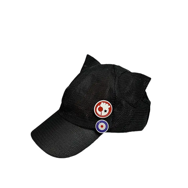 Asuka Cat Ears Baseball Cap Black - Image 20