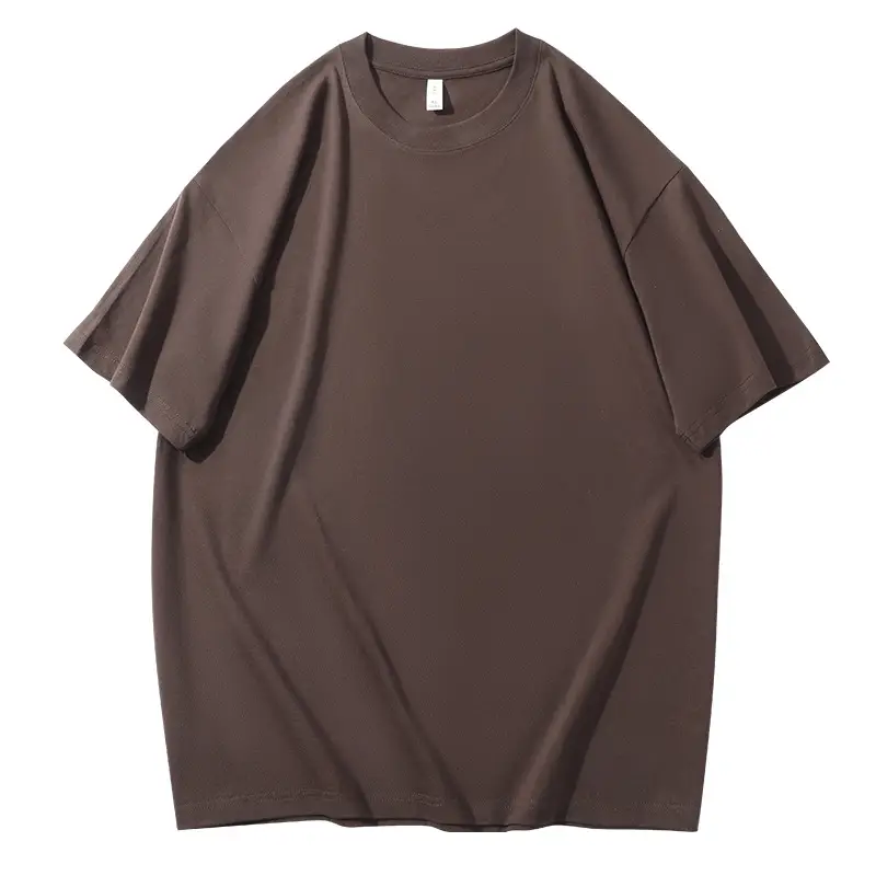 Men's Light Grey Knitted Cotton T-Shirt 230g - Image 8