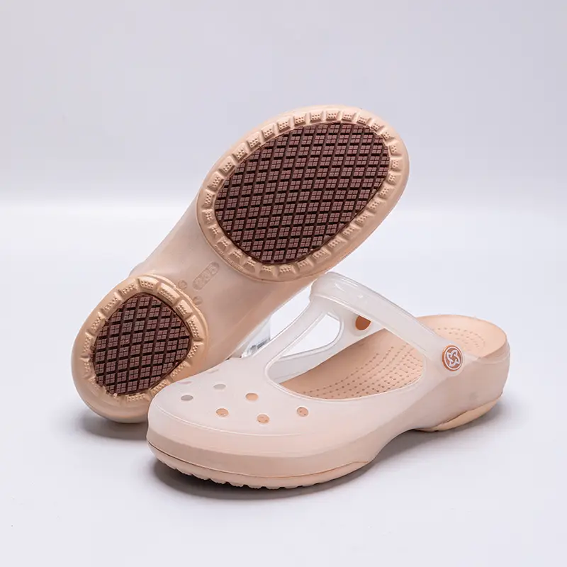 Jelly Toe-Toe Sandals for Women 2026 New Thick-Soled Non-Slip Soft-Soled Beach Clogs for Women for Summer Outdoor Wear