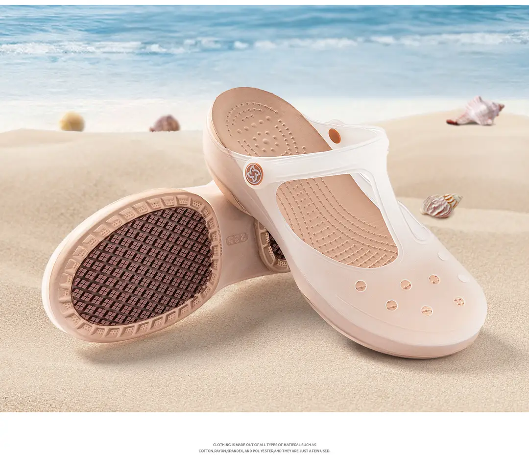 Jelly Toe-Toe Sandals for Women 2026 New Thick-Soled Non-Slip Soft-Soled Beach Clogs for Women for Summer Outdoor Wear — feature 14