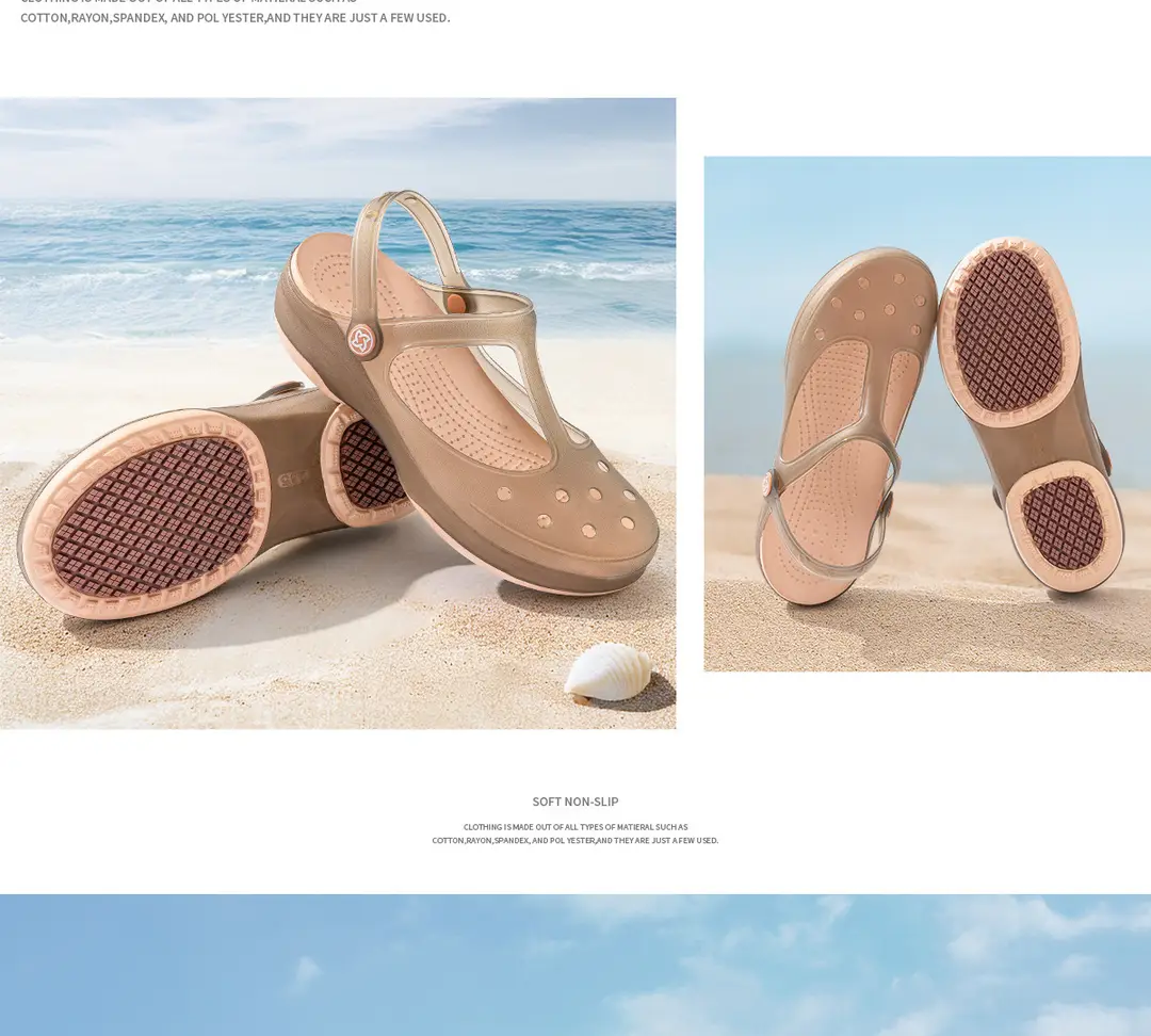 Jelly Toe-Toe Sandals for Women 2026 New Thick-Soled Non-Slip Soft-Soled Beach Clogs for Women for Summer Outdoor Wear — feature 18
