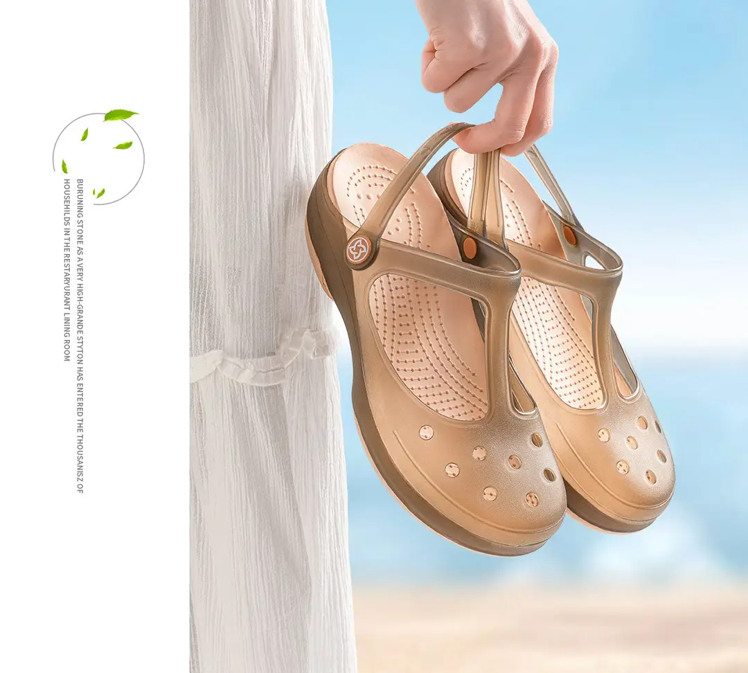 Jelly Toe-Toe Sandals for Women 2026 New Thick-Soled Non-Slip Soft-Soled Beach Clogs for Women for Summer Outdoor Wear — feature 20