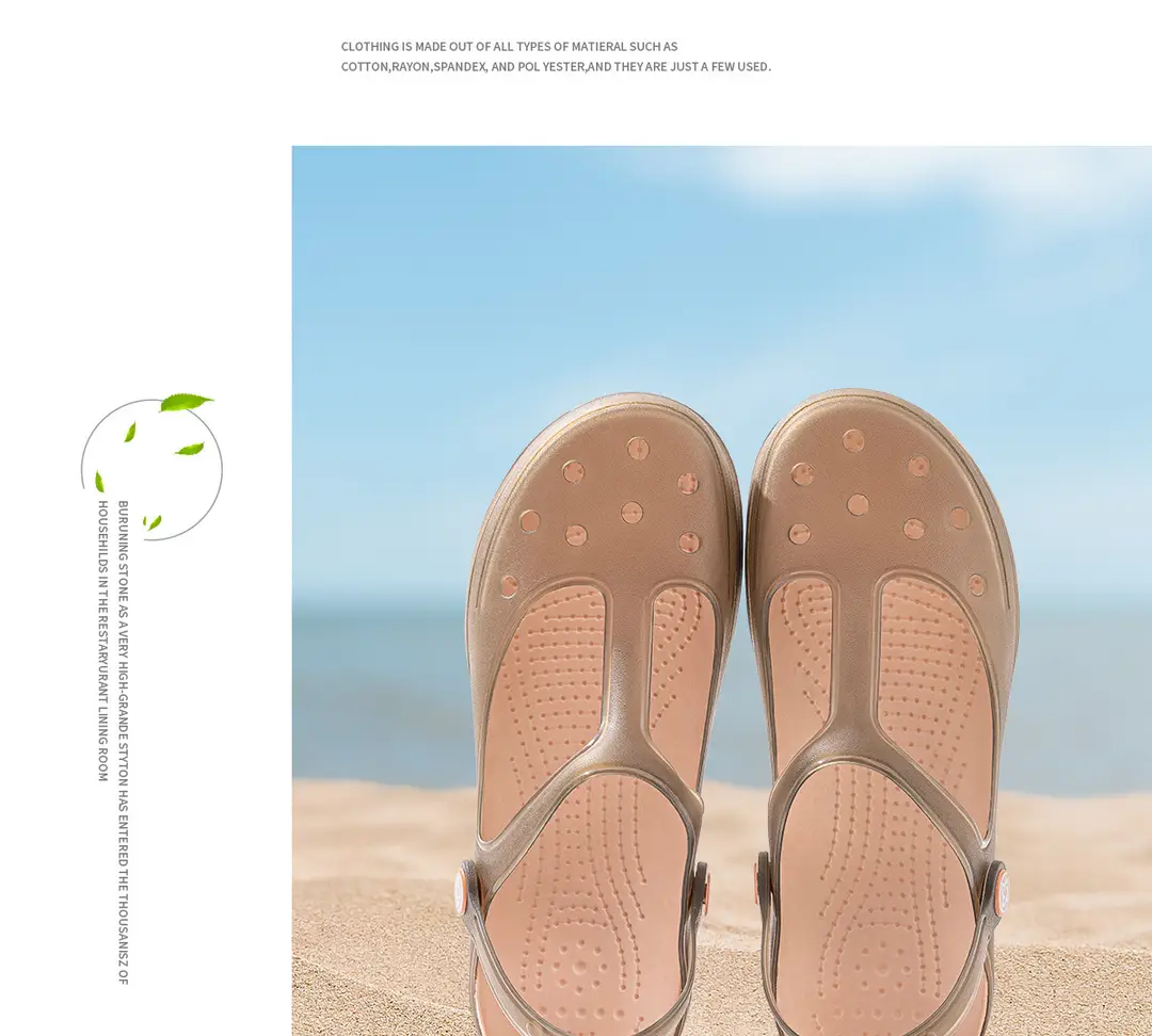 Jelly Toe-Toe Sandals for Women 2026 New Thick-Soled Non-Slip Soft-Soled Beach Clogs for Women for Summer Outdoor Wear — feature 22