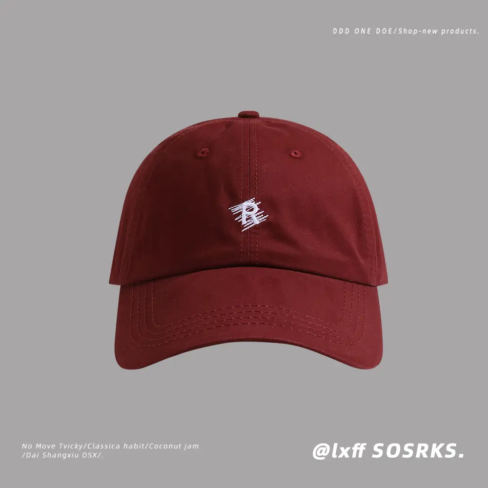 Women's 2023 Red Baseball Cap with Embroidery - Image 6