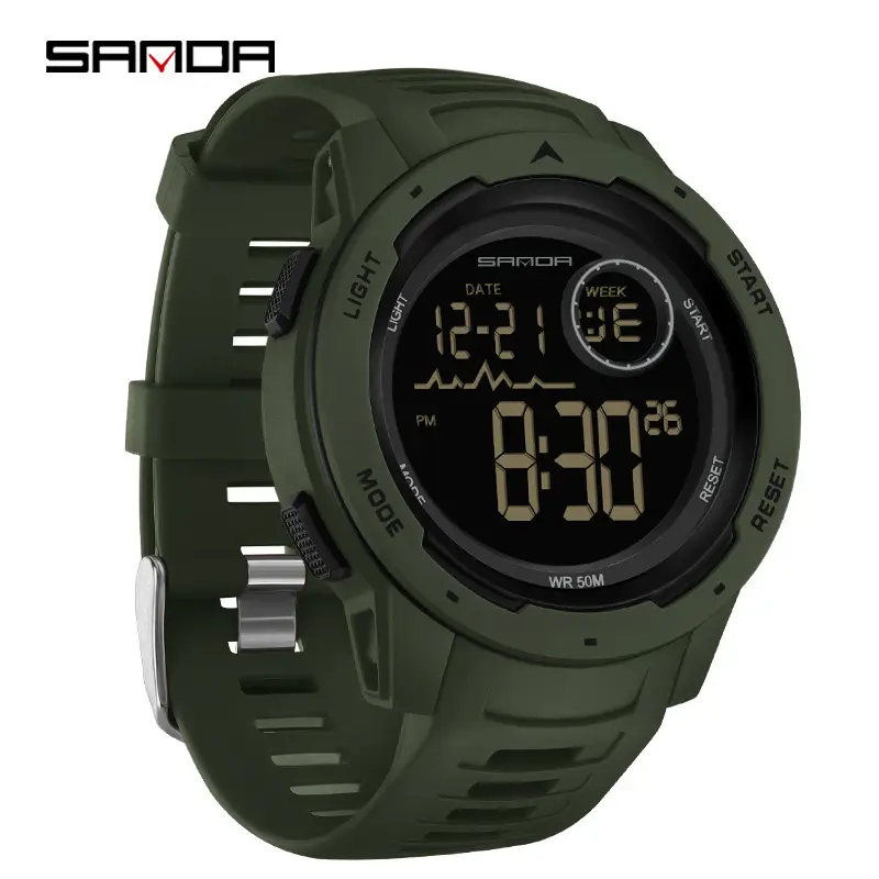 Sanda Camouflage Waterproof Tactical Watch - Image 15