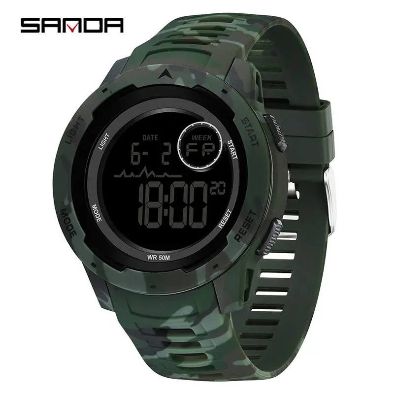 Sanda Camouflage Waterproof Tactical Watch - Image 6