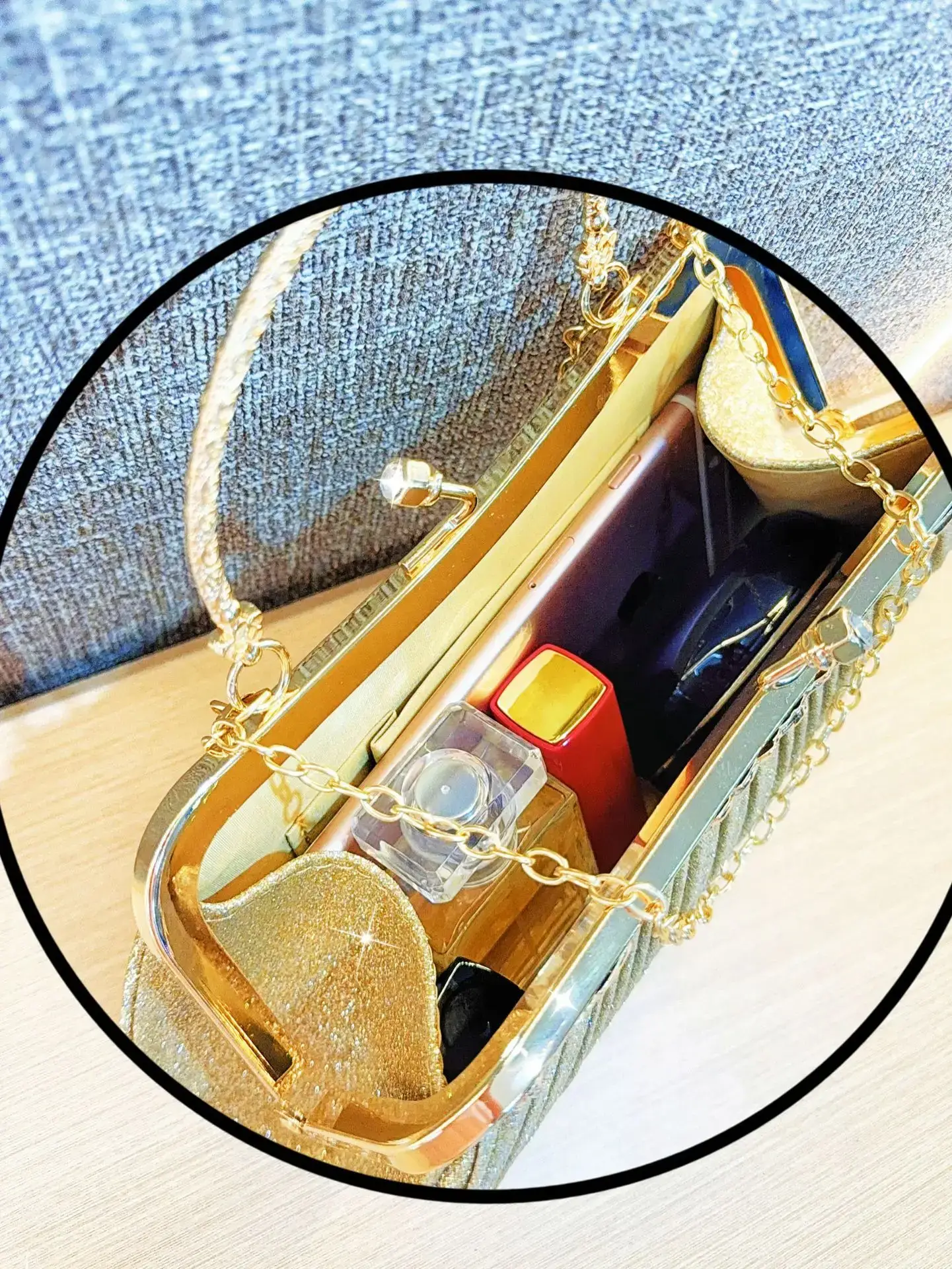 Sparkly Blue Tassel Shoulder Bag for Women - Image 6