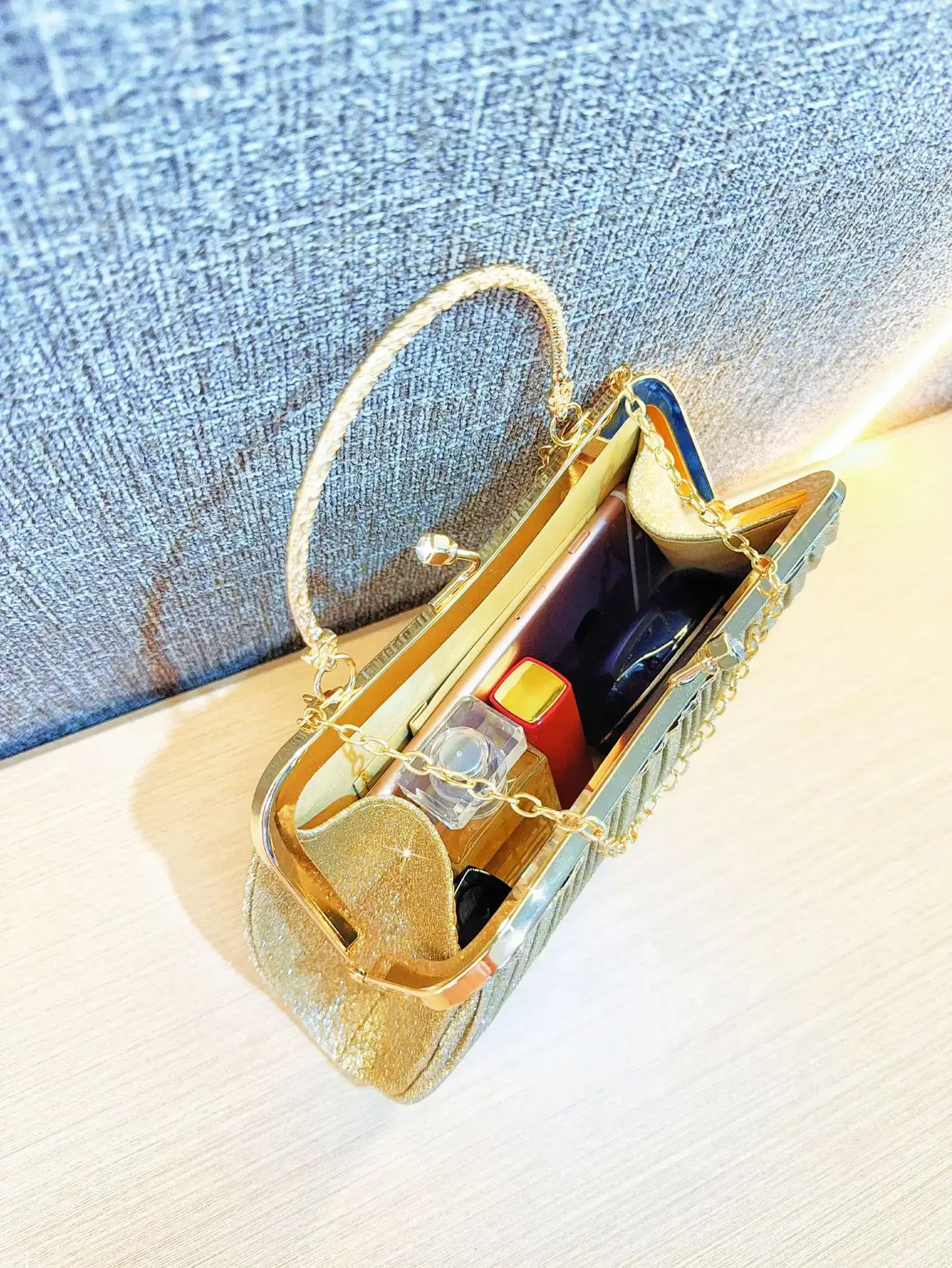 Sparkly Blue Tassel Shoulder Bag for Women — feature 11