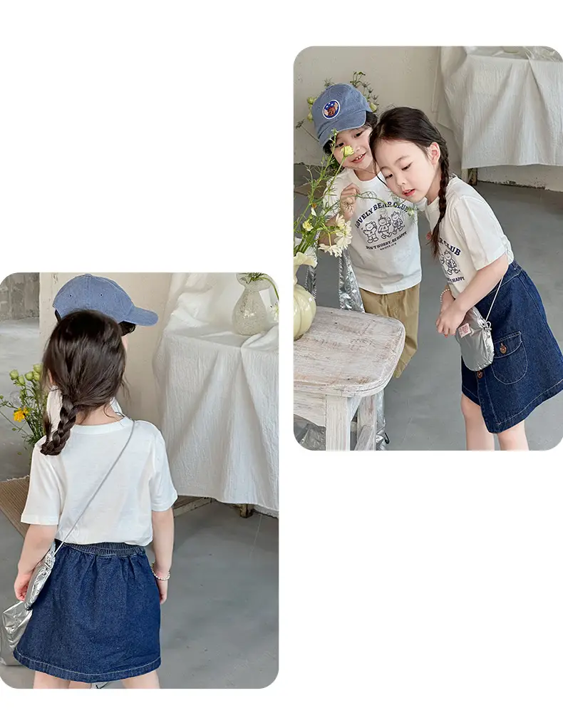 Boys Cotton T-Shirt Pink Bear Print Summer Wear — feature 20