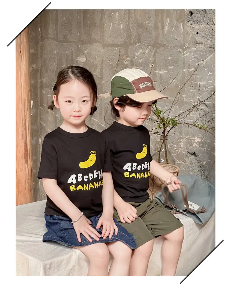 Boys Cotton T-Shirt Pink Bear Print Summer Wear — feature 42