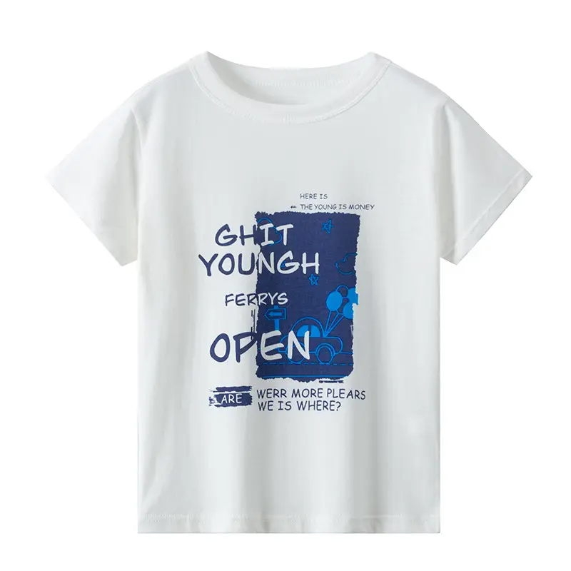 Boys Cotton T-Shirt Pink Bear Print Summer Wear - Image 11
