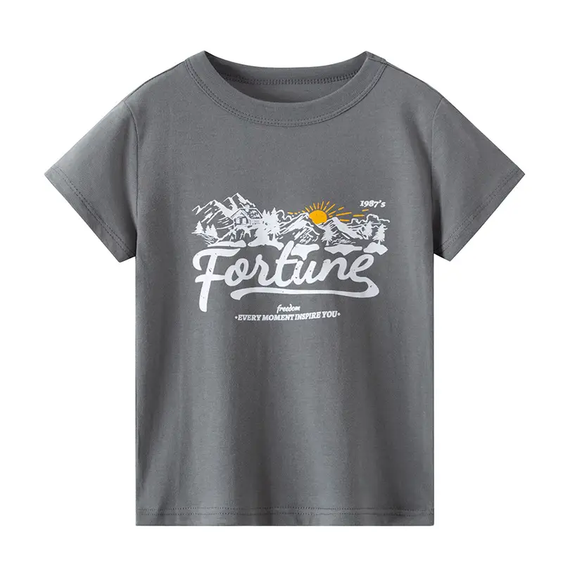 Boys Cotton T-Shirt Pink Bear Print Summer Wear - Image 3
