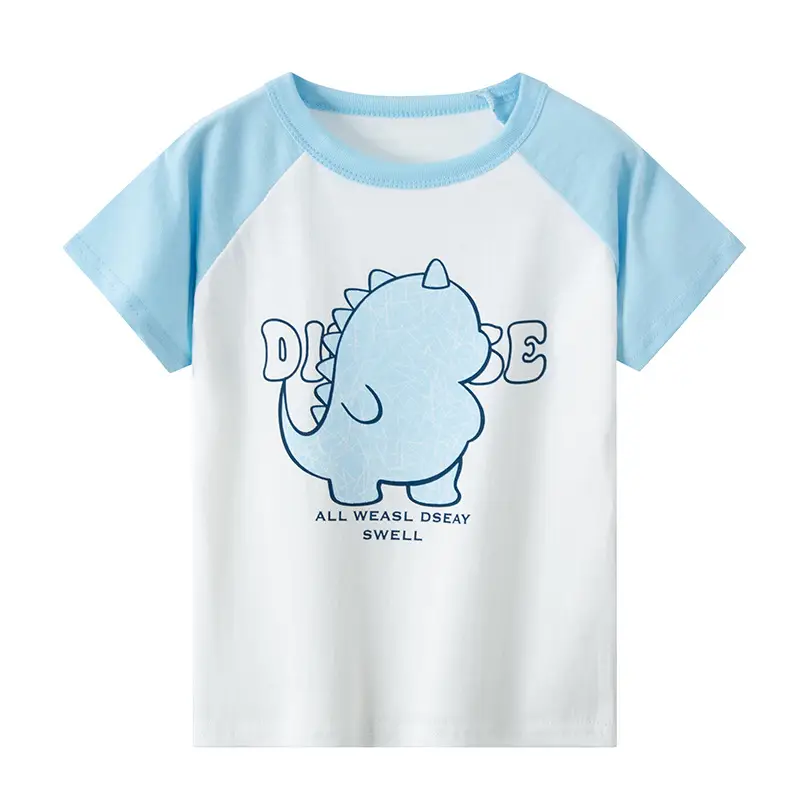 Boys Cotton T-Shirt Pink Bear Print Summer Wear - Image 4
