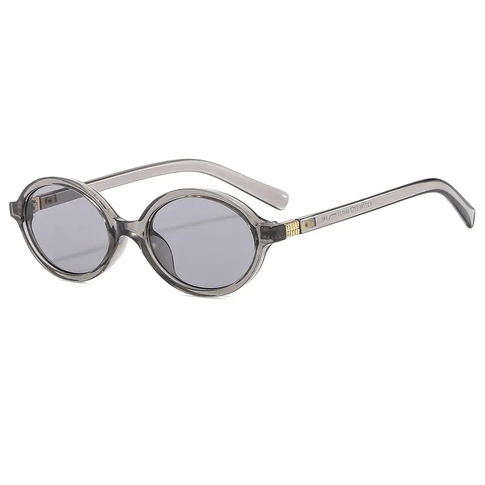 Retro Oval Sunglasses for Girls Brown Round Design - Image 21