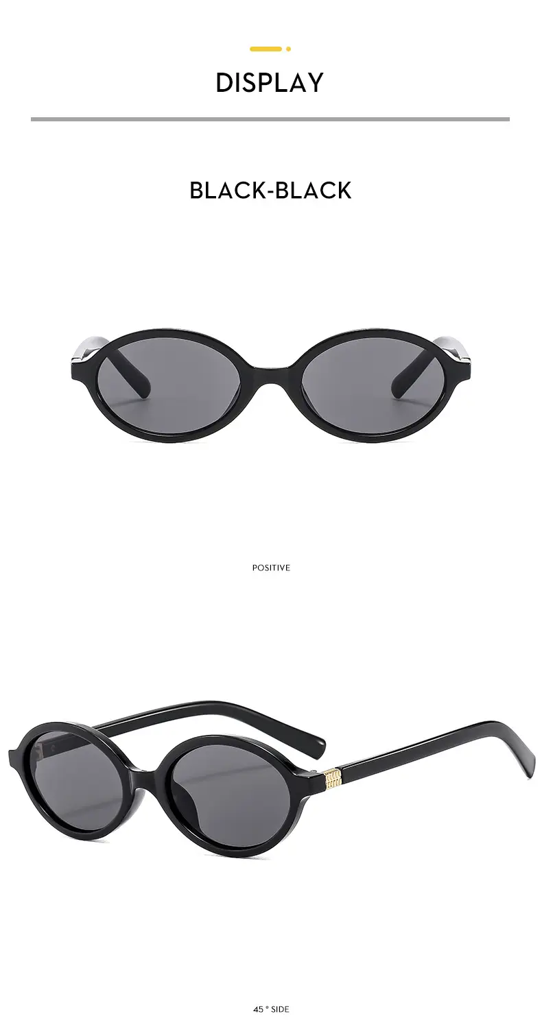 Retro Oval Sunglasses for Girls Brown Round Design β feature 10