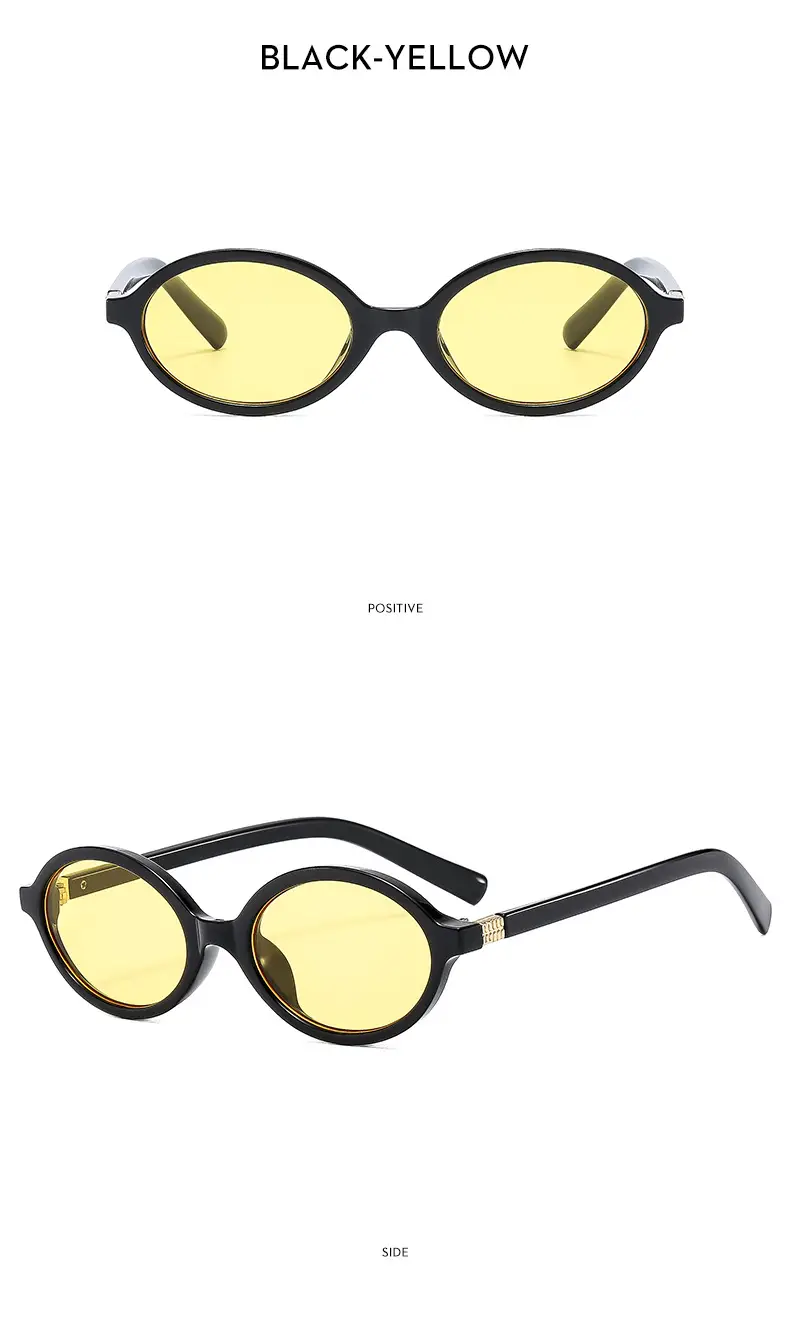 Retro Oval Sunglasses for Girls Brown Round Design β feature 18