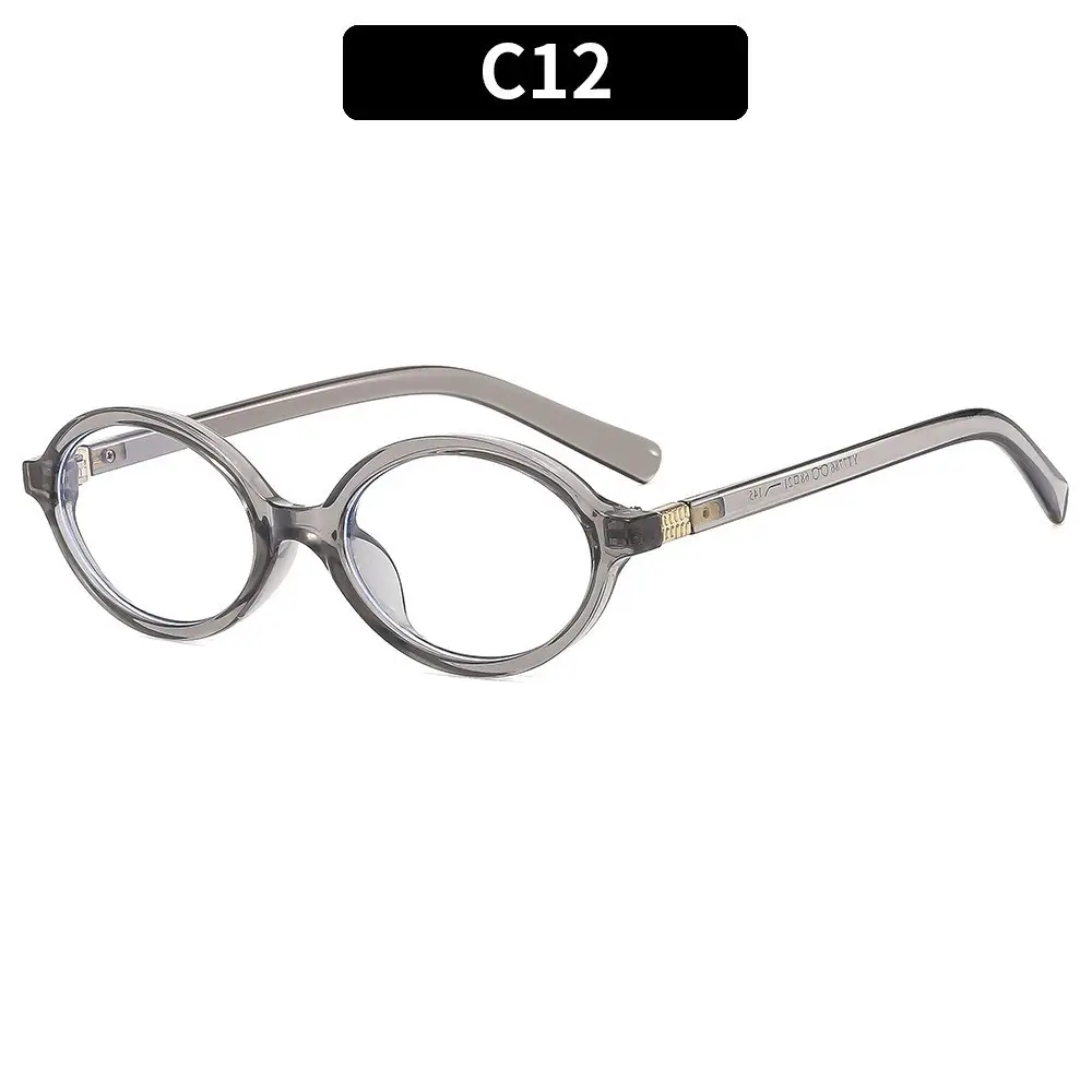 Retro Oval Sunglasses for Girls Brown Round Design - Image 12