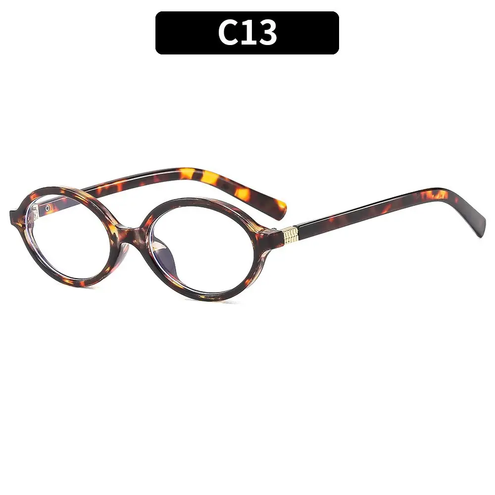 Retro Oval Sunglasses for Girls Brown Round Design - Image 13