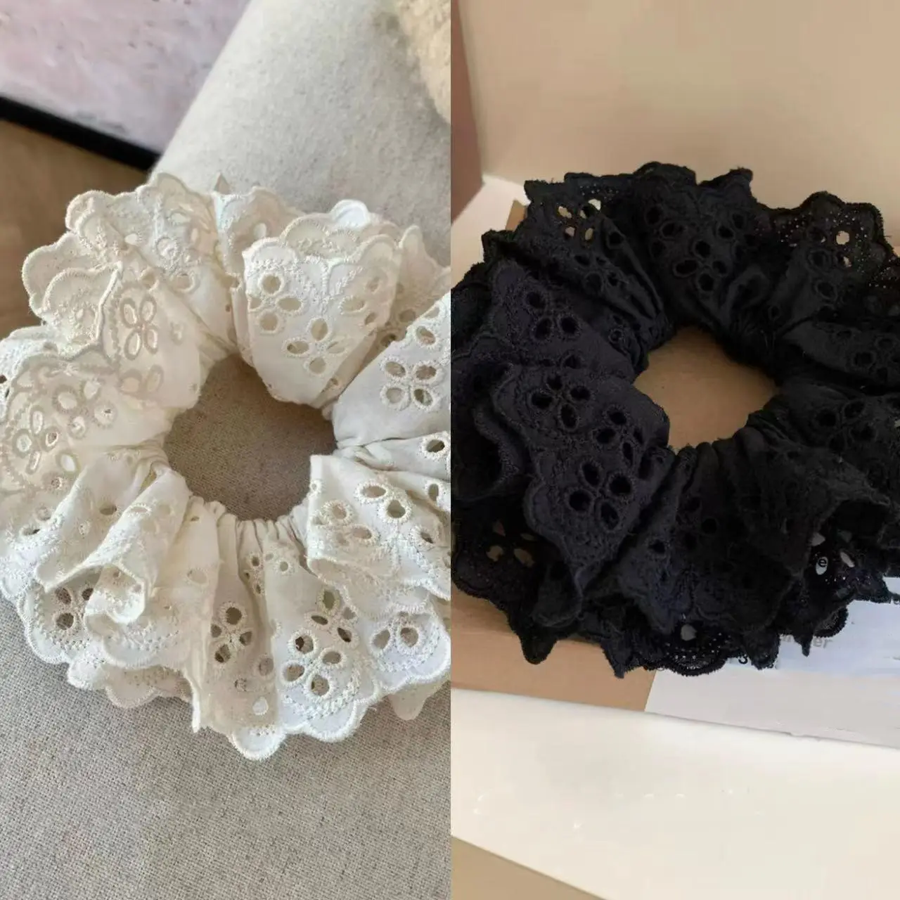 Lace Hair Tie with French Vintage Design — feature 2