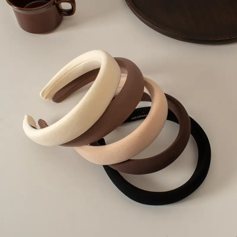 Women's New Style Sponge Hairband Black Autumn Winter - Image 8