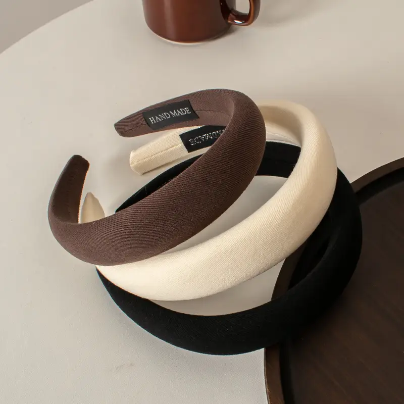 Women's New Style Sponge Hairband Black Autumn Winter — feature 23
