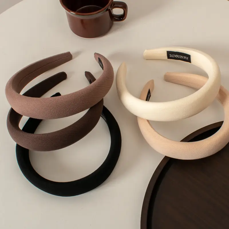 Women's New Style Sponge Hairband Black Autumn Winter — feature 25