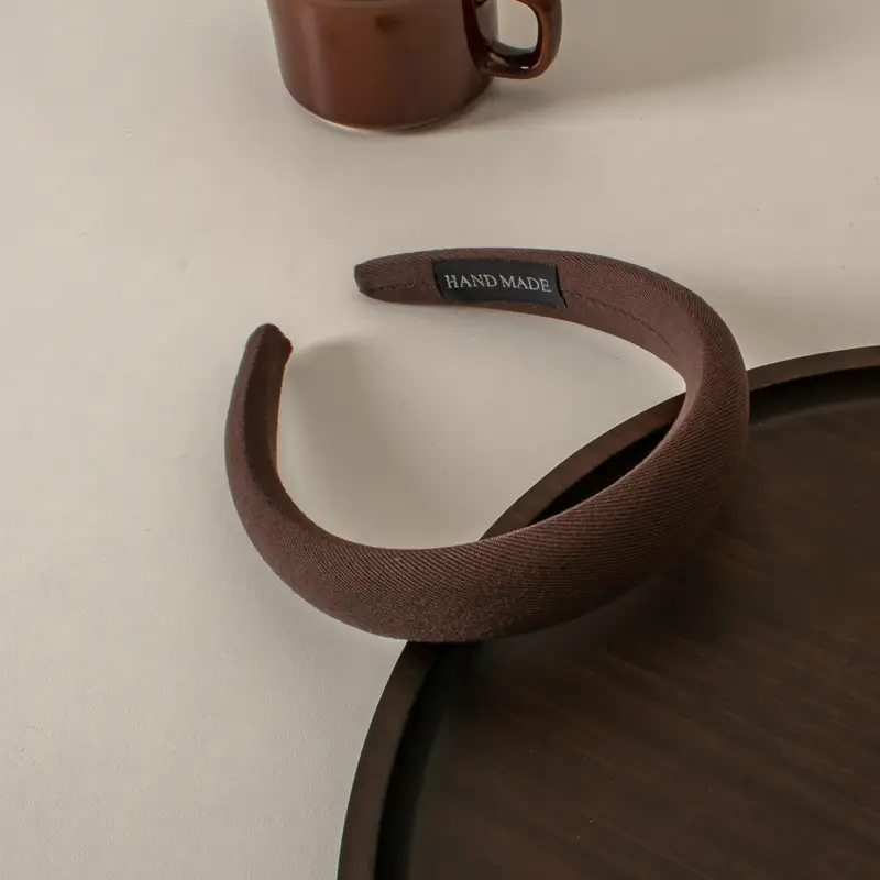 Women's New Style Sponge Hairband Black Autumn Winter - Image 3