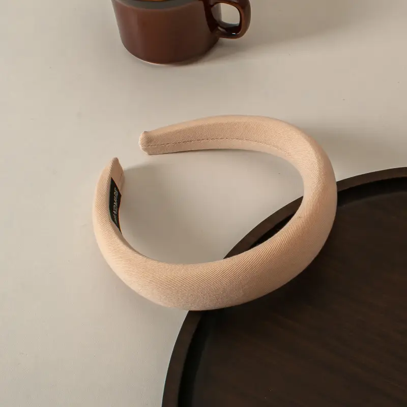 Women's New Style Sponge Hairband Black Autumn Winter - Image 4
