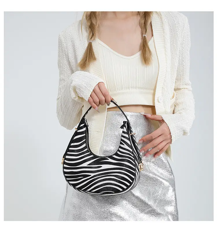 Zebra Print Women's Shoulder Bag 2024 Spring Summer — feature 17
