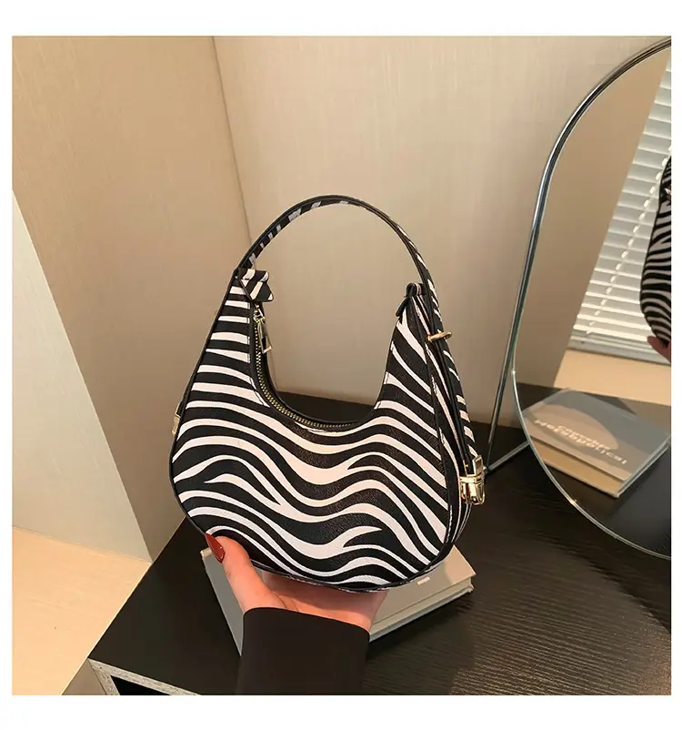 Zebra Print Women's Shoulder Bag 2024 Spring Summer — feature 25