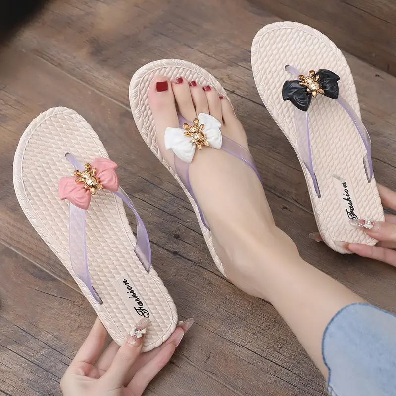 Slippers Women's Summer Outfit Fashionable Flat Non-Slip Vacation Seaside Flower Two-Wear Slippers Beach Flip-Flops — feature 49