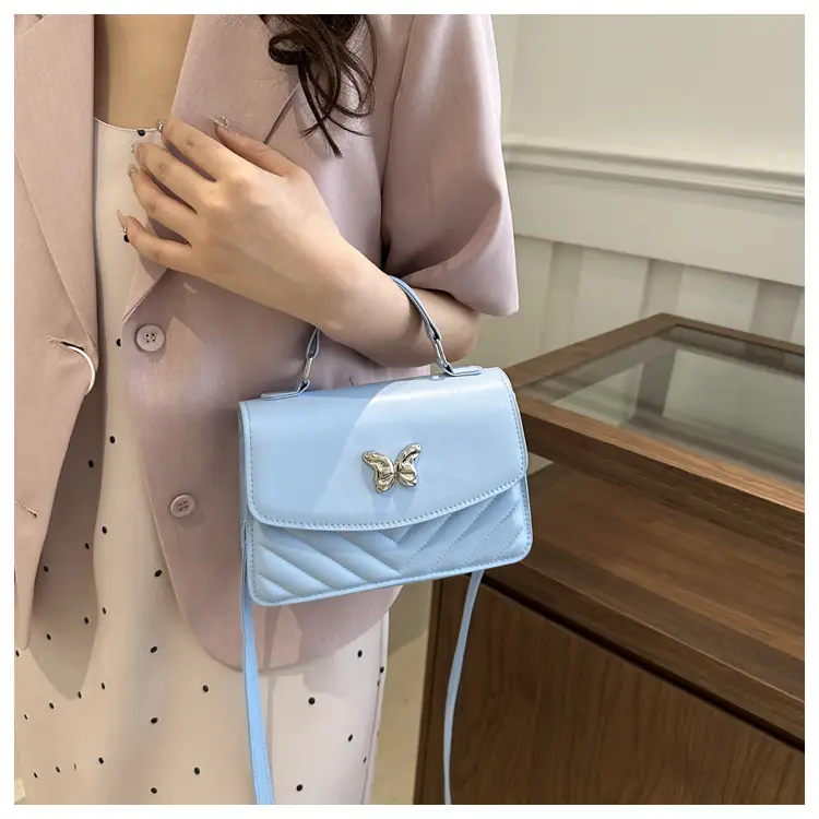 Light Blue Butterfly Crossbody Bag for Women - Image 9