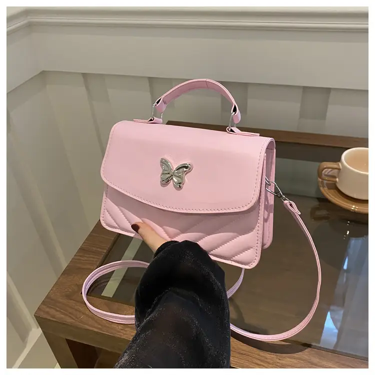 Light Blue Butterfly Crossbody Bag for Women - Image 3