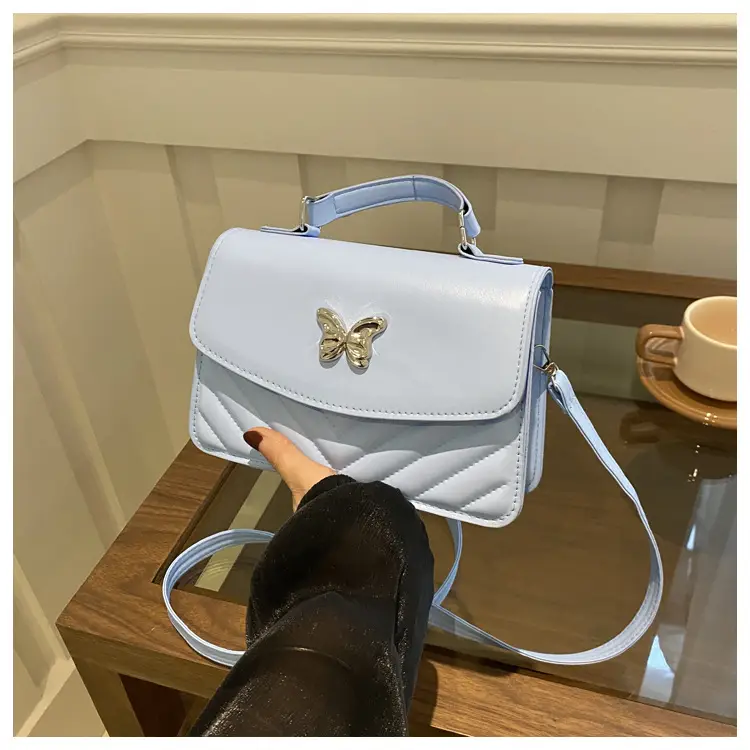 Light Blue Butterfly Crossbody Bag for Women - Image 4