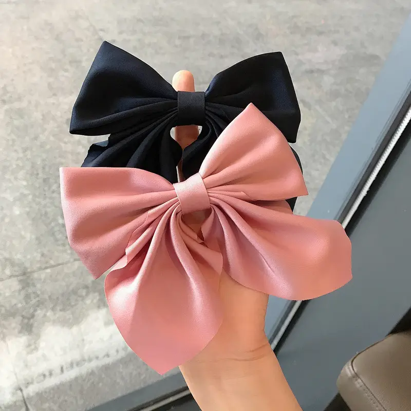 Japanese Style Bow Hairpin for Women Solid Color - Image 3