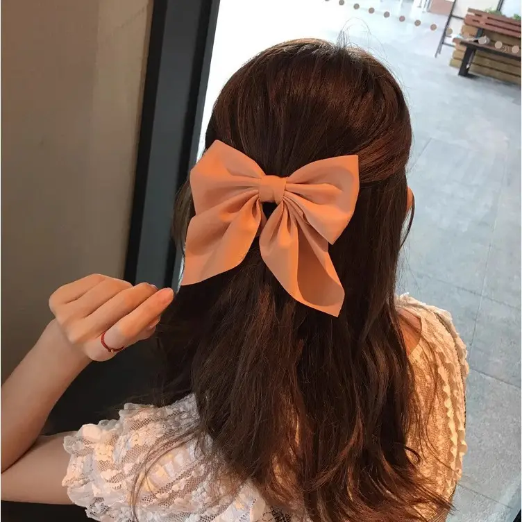 Japanese Style Bow Hairpin for Women Solid Color - Image 6
