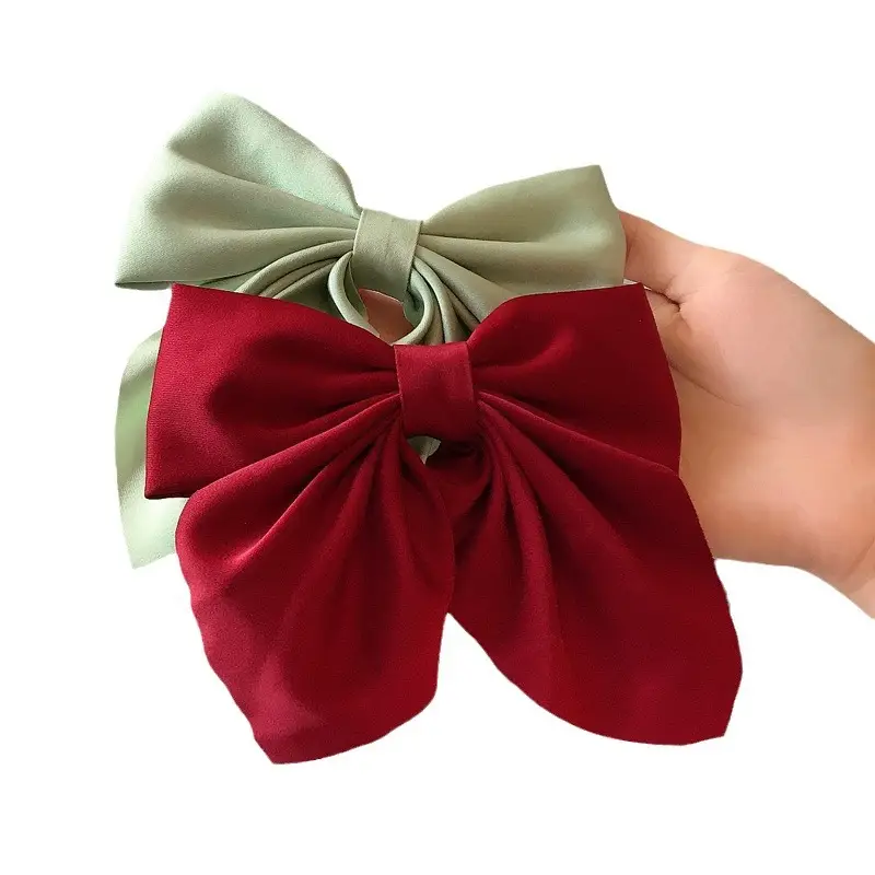 Japanese Style Bow Hairpin for Women Solid Color - Image 7