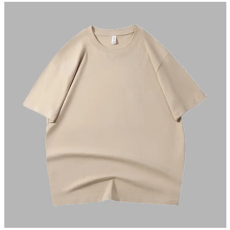 210G Cotton Loose T-Shirt Black Crew Neck — feature 15