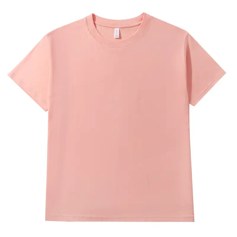 210G Cotton Loose T-Shirt Black Crew Neck