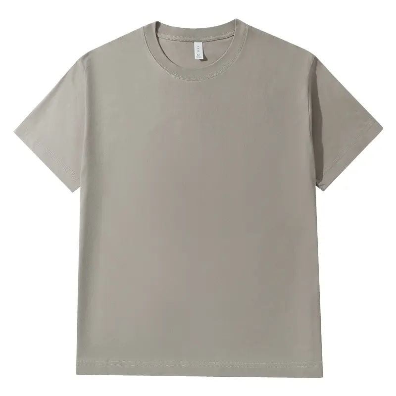 210G Cotton Loose T-Shirt Black Crew Neck