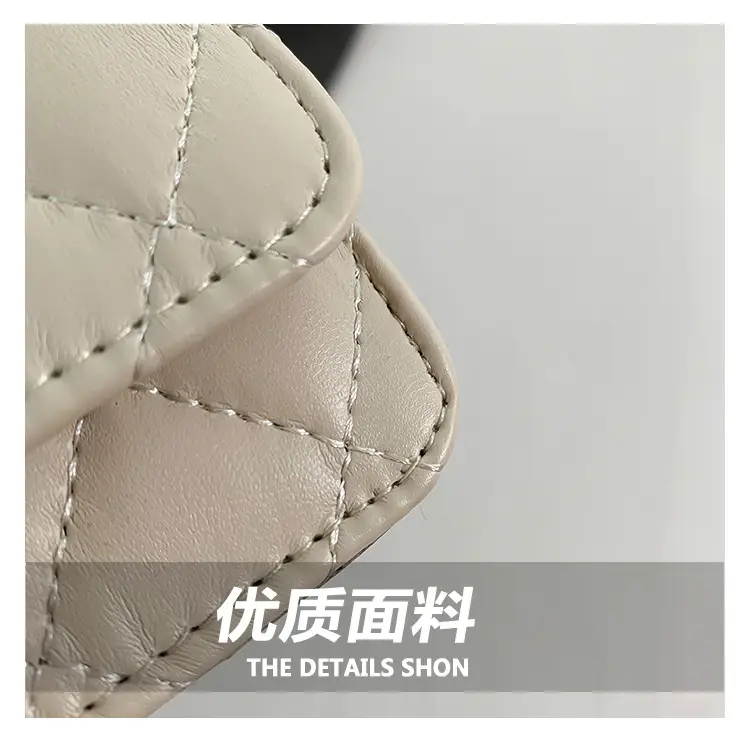 Women's Mini Rhomboid Chain Shoulder Bag White — feature 6