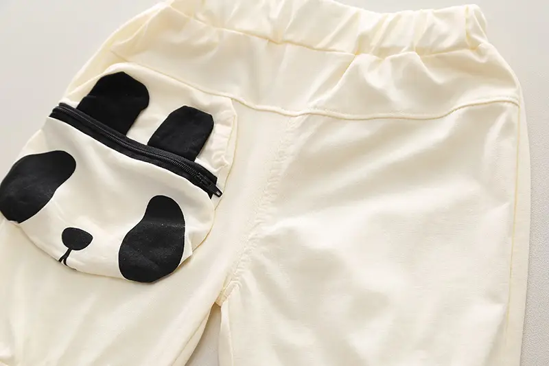 Children Cotton Panda Graphic Shorts Suit Summer — feature 12