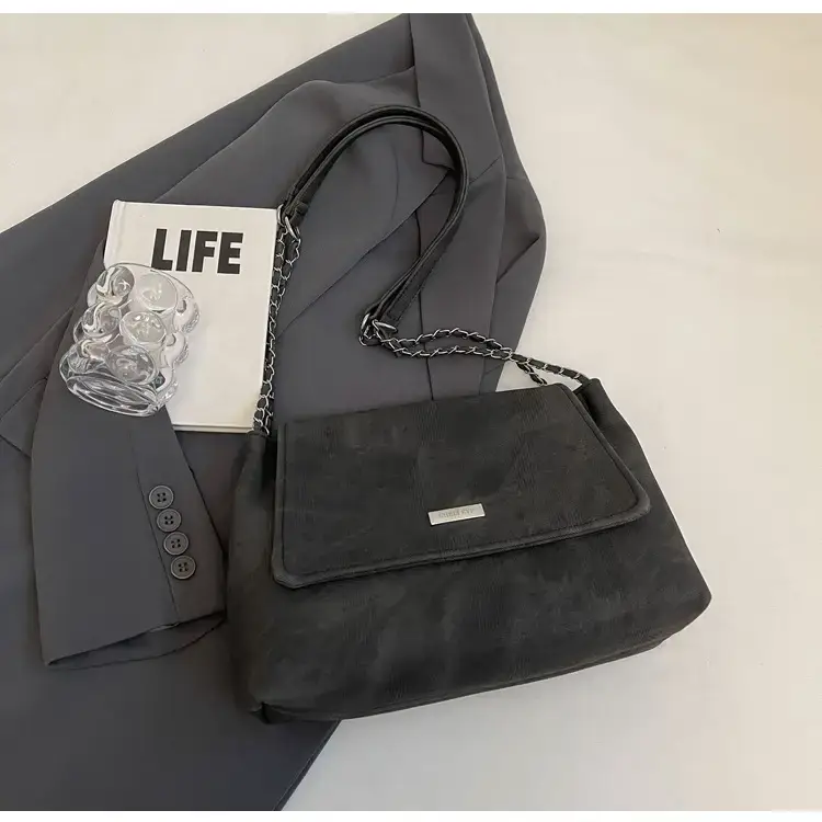 Grey Chain Shoulder Bag for Women Summer — feature 27